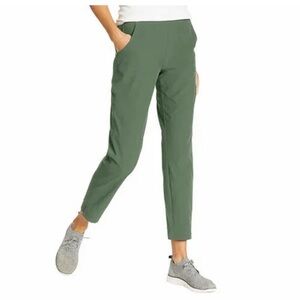 Eddie Bauer Women’s Traveler Ankle Pants XXL Green Lightweight UPF 50+